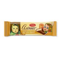 Шоколад Алёнка с воздушной начинкой вкус Крем-брюле, Красный Октябрь, 42 гр. / Молочный шоколад