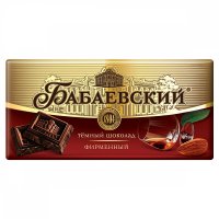 Шоколад Бабаевский фирменный, 90 гр. / Темный шоколад