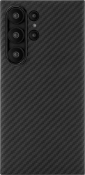 Чехол-накладка uBear Supreme Case для Galaxy S24 Ultra, кевлар, черный / Чехлы