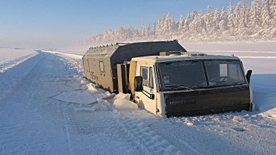 На участке автодороги «Булун» снижена грузоподъёмность до 20 тонн / Аркадий Васильев   