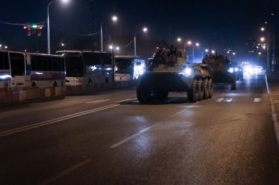 Военная техника прибыла в Москву для участия в параде Победы