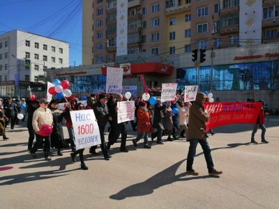 Елена Голомарева: «В Якутии обманутые дольщики вышли отдельной колонной» / ЯСИА   Республика Саха (Якутия)