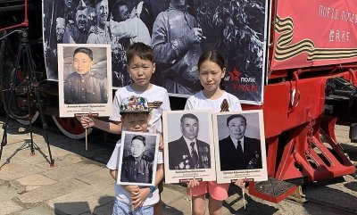 Якутяне прошли в Бессмертном полку в Пекине / ЯСИА   Республика Саха (Якутия)