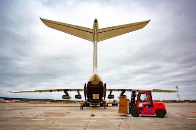 Ил-76 доставил в Якутск для «Якутскэнерго» оборудование весом более 26 тонн / ЯСИА   Республика Саха (Якутия)