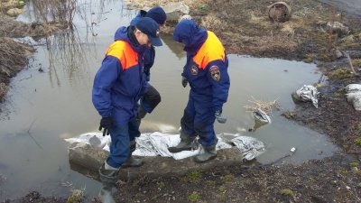 Село Лобуя Среднеколымского улуса начало топить / Артемий Грошев  Среднеколымский Республика Саха (Якутия)