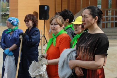 В Якутске очистили площадку Водяновой и территорию Талого озера / Вероника Аммосова Якутск Якутск Республика Саха (Якутия)