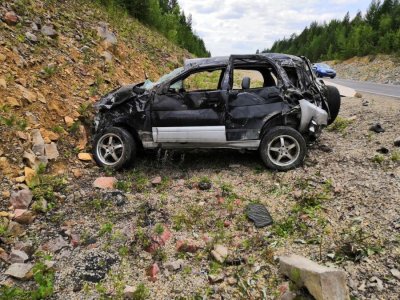 В Алданском районе опрокинулся автомобиль: водитель и пассажир погибли на месте / ЯСИА  Алданский Республика Саха (Якутия)