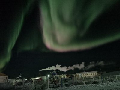 ФОТОФАКТ. В Аллаихе начался сезон северного сияния