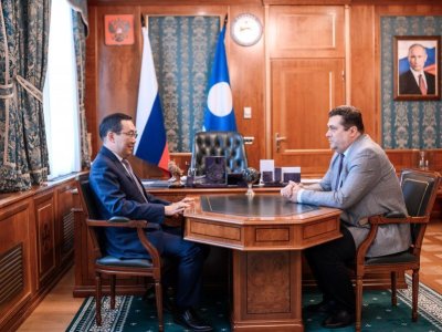 Айсен Николаев встретился с председателем Союза журналистов России Владимиром Соловьевым