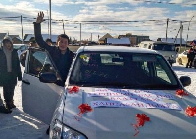 Борис Тарасов выиграл автомобиль на турнире «Буучугурас» в Верхневилюйске