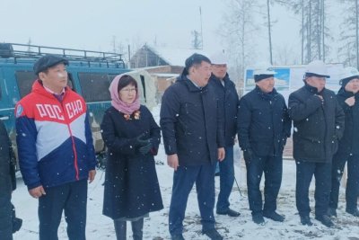 В селе Тумул Намского улуса Якутии установили первую сваю будущей школы / ЯСИА  Намский Республика Саха (Якутия)