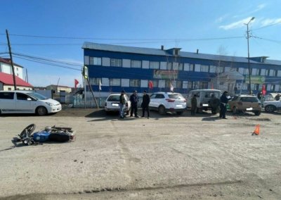В Таттинском районе произошло ДТП с участием мотоциклиста
