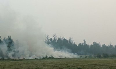 В Якутии лесной пожар в Чурапчинском улусе мешает ликвидировать сильный ветер