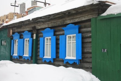 Дом, в котором жил  А.Ф.Палашенков, известный омский краевед /  / Омская область