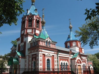 Бывшая Скорбященская церковь на территории военного госпиталя /  / Омская область