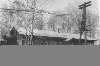 Два деревянных корпуса железнодорожной больницы 1914 год /  / Кемеровская область