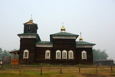 Церковь Николаевская (деревянная), конец XIX в. / Верхневилюйский / Республика Саха (Якутия)