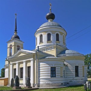 Георгиевская церковь с росписями /  / Тверская область