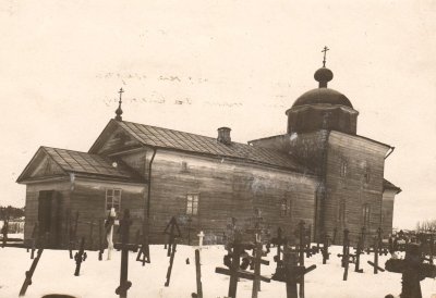 Церковь Покрова (деревянная), 1744 г. /  / Ленинградская область