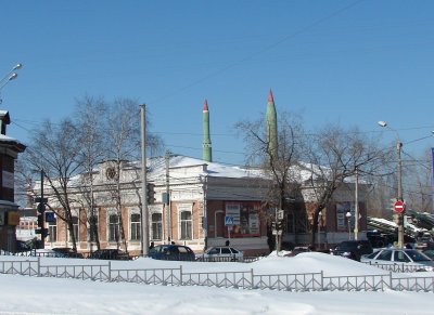 Жилой дом Пушечных заводов, где в 1917 г. находился штаб Красной гвардии /  / Пермский край