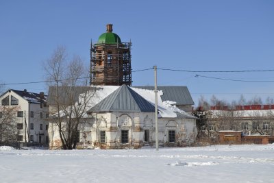 Здание Спасской церкви, где в 1844 г. состоялась панихида в память декабриста Барятинского Александра Петровича /  / Тюменская область