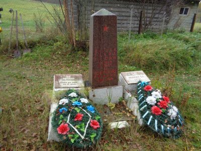 Братская могила 4 воинов Советской Армии, погибших в период Великой Отечественной войны 1941-1945 гг. /  / Новгородская область