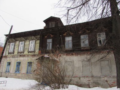 Дом Егорова, в котором в 1907 г. находилась штаб-квартира Владимирской военной организации РСДРП /  / Владимирская область
