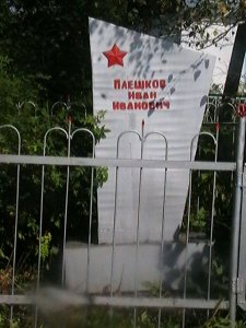 Могила партизана И.И.Плешкова из отряда Н.Собакинского /  / Кемеровская область
