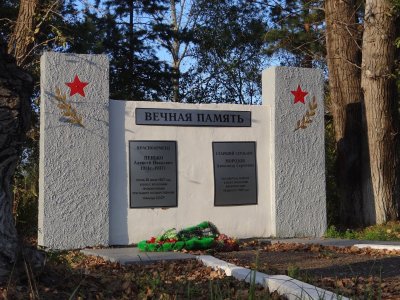 Обелиск на могиле старшего сержанта Пенько А.И / Михайловский / Амурская область