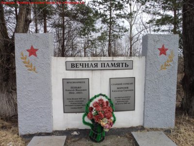 Памятник на могиле воина Морозова А.Е. / Михайловский / Амурская область