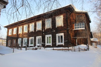 Дом, где в 1918 г. размещался штаб студенческого красногвардейского отряда /  / Томская область
