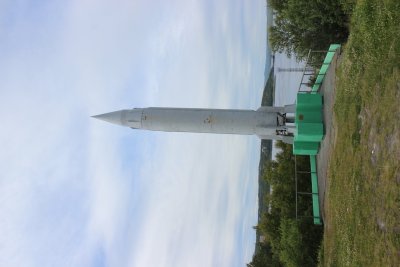 Памятный знак "Ракета" в честь 25-летия г. Североморска /  / Мурманская область