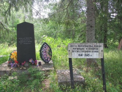 Братская могила 200 воинов Советской Армии, погибших в период Великой Отечественной войны 1941-1945 гг. /  / Новгородская область