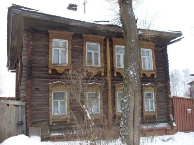 Дом, в котором в 1917 г. находилось районное отделение Союза текстильщиков, а во время стачки - стачечный комитет /  / Ивановская область