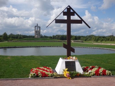 Братская могила советских воинов замученных фашистами /  / Псковская область