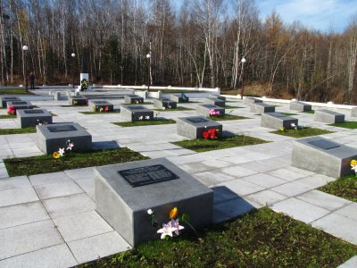 Место захоронения останков советских воинов, погибших в 1945 году при освобождении Южного Сахалина /  / Сахалинская область