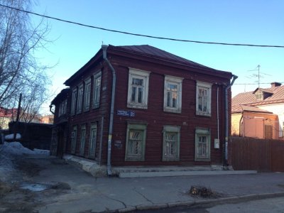 Главный дом, где в 1905 г. находилась явочная квартира Казанского комитета РСДРП(б) /  / Республика Татарстан