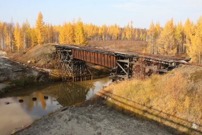 Железнодорожный мост 501-й стройки через реку Ид-Яха /  / Ямало-Ненецкий автономный округ