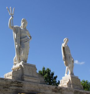 Cтатуи "Нептун", "Вакх" /  / Город Санкт-Петербург