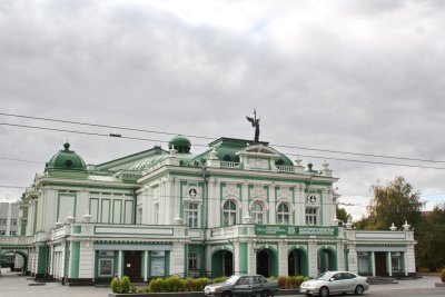 Здание драмтеатра 1905 г. /  / Омская область