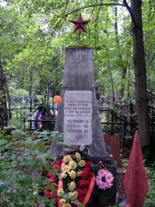 Братская могила экипажа советских летчиков /  / Московская область