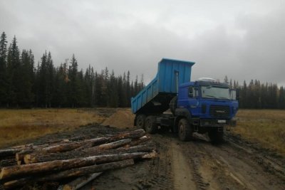 В Вилюйском и Кобяйском районах восстанавливают автодорогу /   Кобяйский Республика Саха (Якутия)