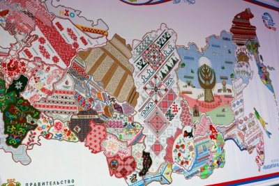 Якутские мастерицы изготовили самый большой фрагмент «Вышитой карты России»