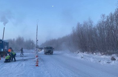 В Якутии открыли ледовую переправу Хатассы-Павловск