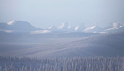 Зимний мираж сняли на видео в Якутии