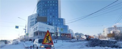 Извещение о закрытии подъезда на автотранспорте к офису обслуживания юрлиц в г. Якутске