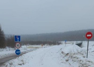 В Мирнинском районе закрыт объезд через реку Чуоналыр