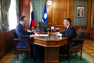 Айсен Николаев провел встречу с главой Анабарского района