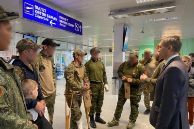 В Якутске встретили участников СВО, прибывших в отпуск