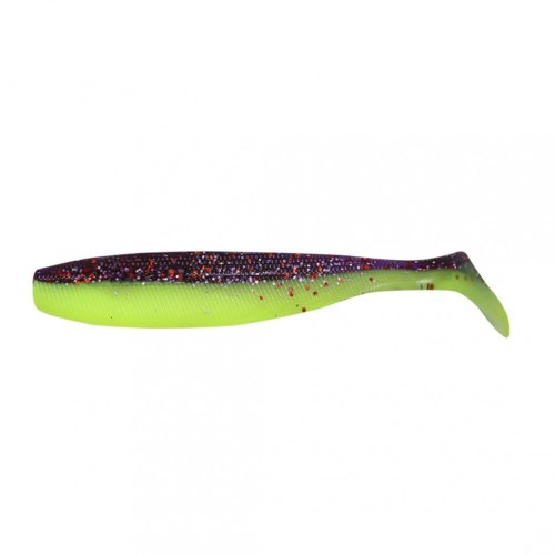 Виброхвост Yaman PRO Sharky Shad, р.4,5 inch, цвет #26 - Violet Chartreuse (уп 5 шт.) YP-SS45-26